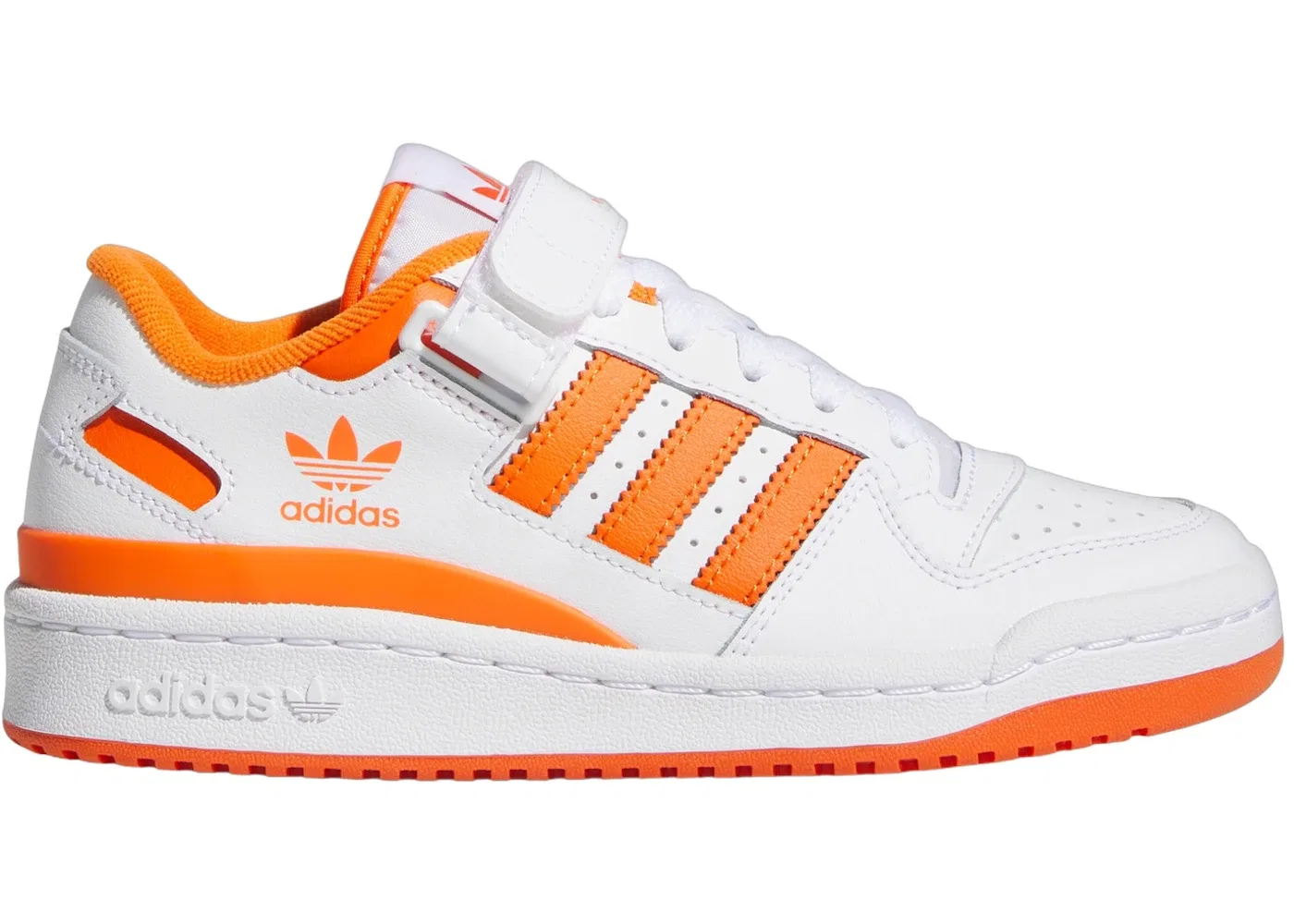 Детские кроссовки Adidas Forum Low, Cloud White/Orange/Cloud White
