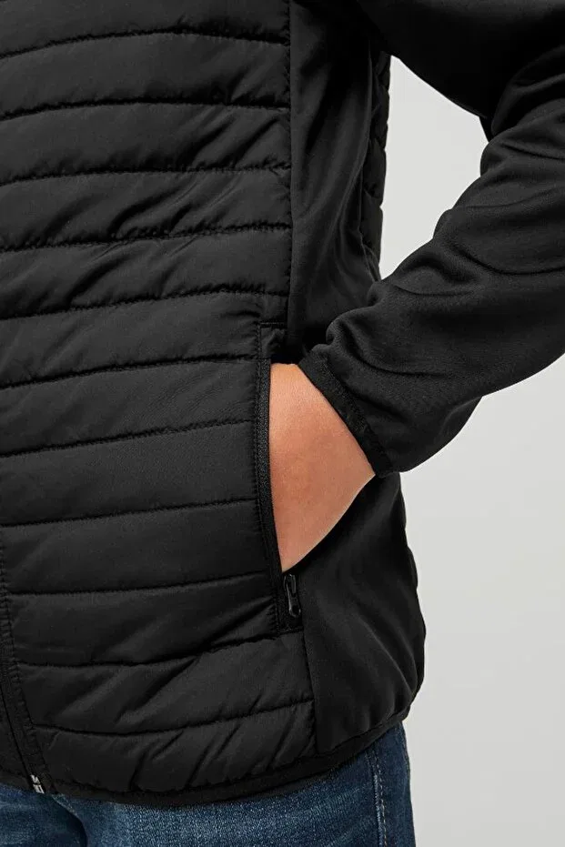 Детское пальто для девочек с принтом Sportswear Jack & Jones, Black — фото 3