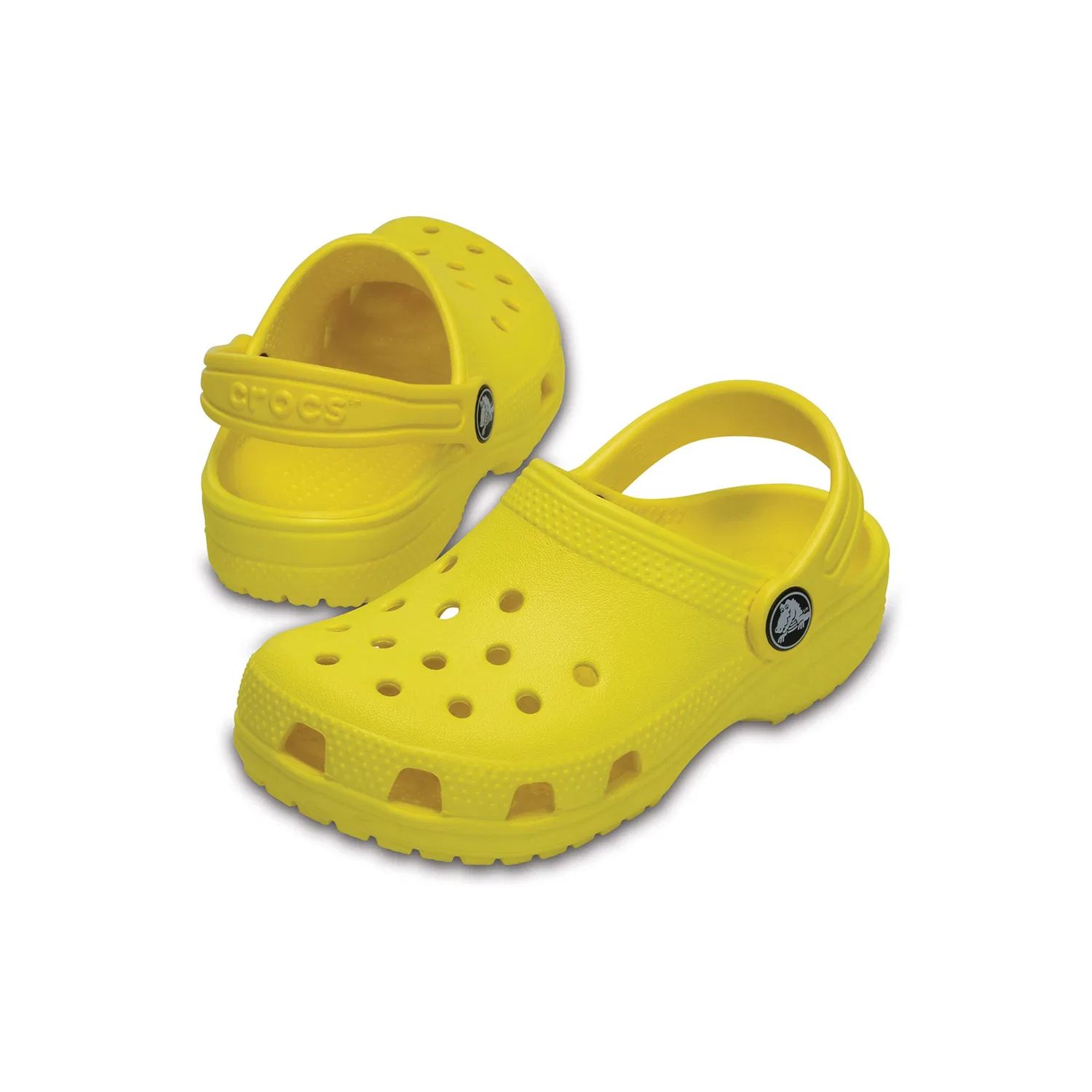 Детские классические сабо Croslite Crocs, Yellow — фото 4