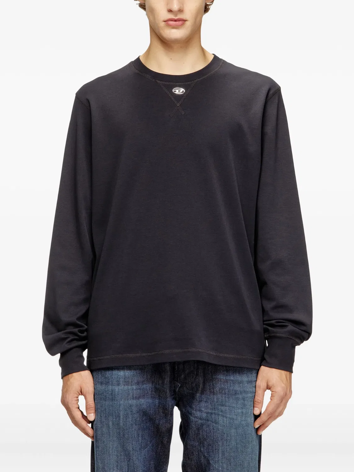Diesel Футболка с длинным рукавом T-MADJUST серый — фото 2