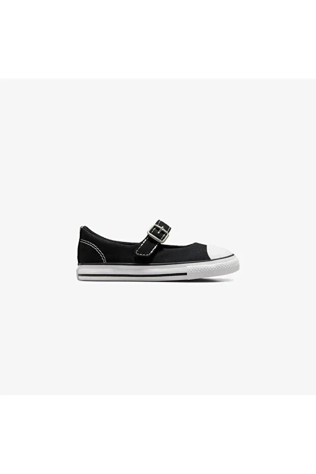 Детские балетки для девочек с коротким каблуком Chuck Taylor All Star Dainty Mary Jane Baby Black Converse, Black