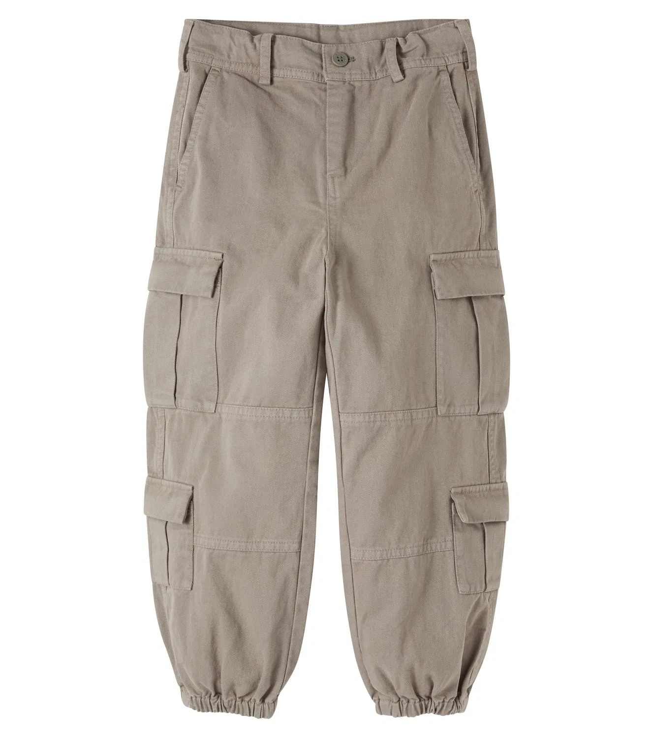 Брюки карго из холста Stella Mccartney Kids, зеленый