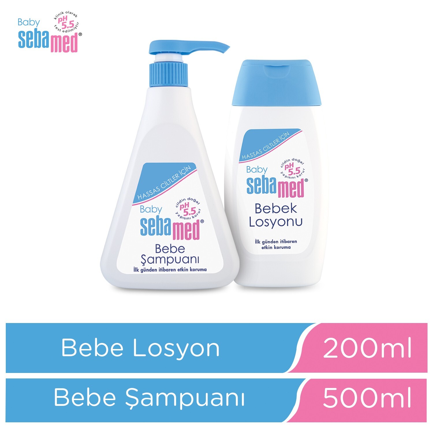 

Детский шампунь Sebamed Baby pH 5.5, 500 мл + Детский лосьон Sebamed Baby, 200 мл