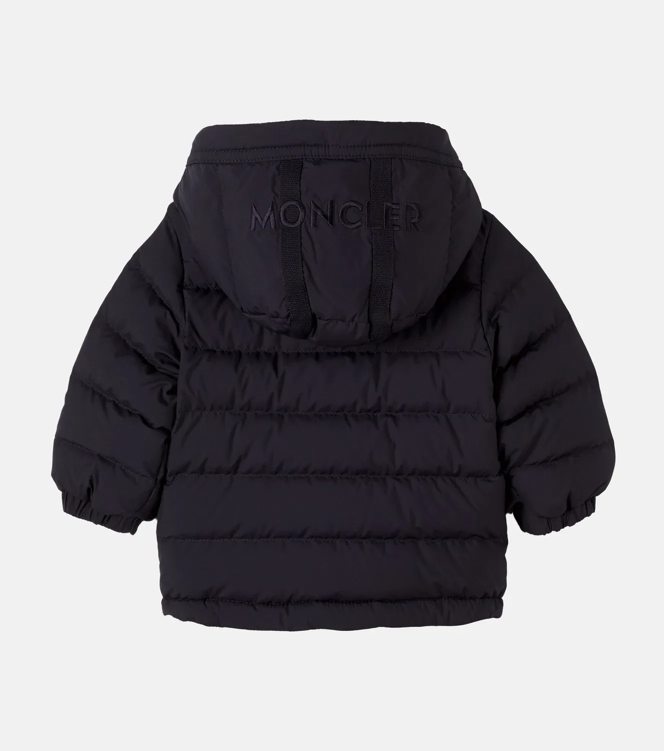 Пуховик с наполнителем из пуха и пера Baby Brannock Moncler Enfant, синий — фото 3