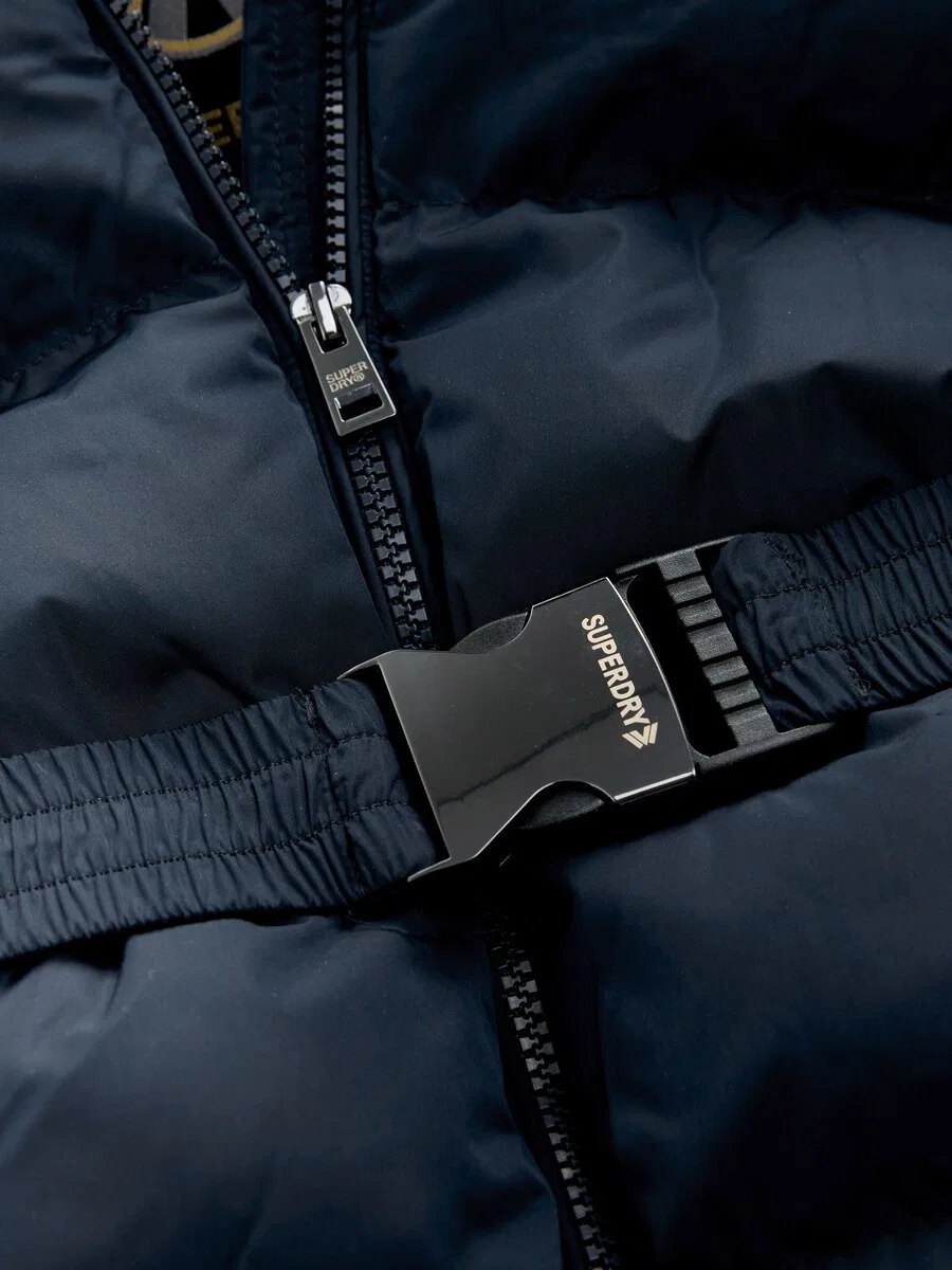 Куртка Superdry & Co для межсезонья, темно-синяя — фото 4