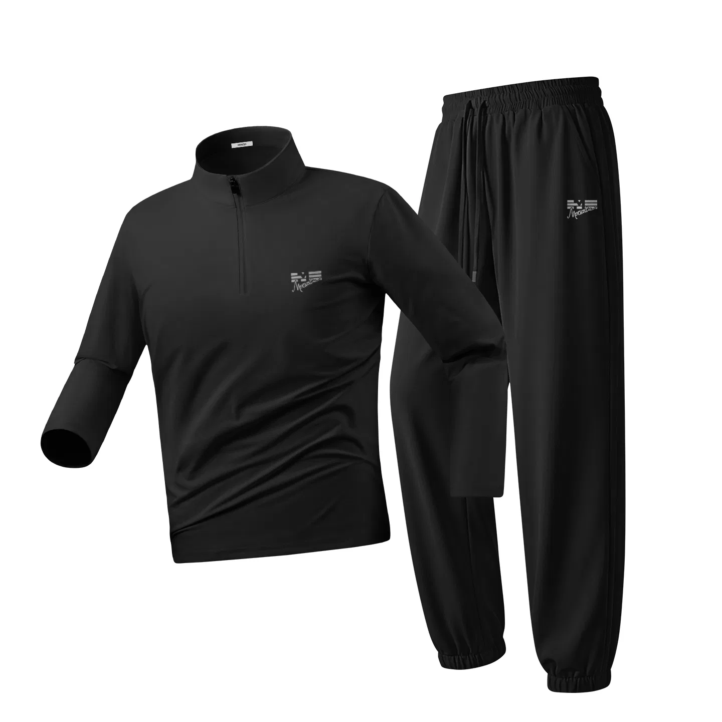 Детский спортивный комплект с быстросохнущей тканью MINISO, Black+Black