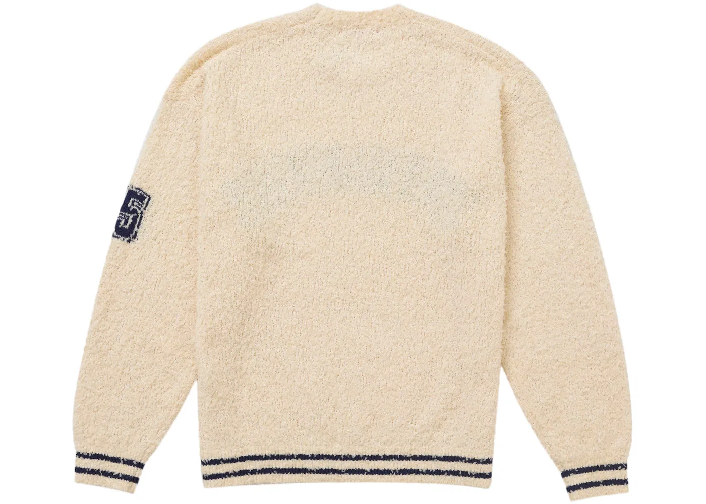 Мужской свитер с текстурным рисунком Supreme, Cream — фото 2