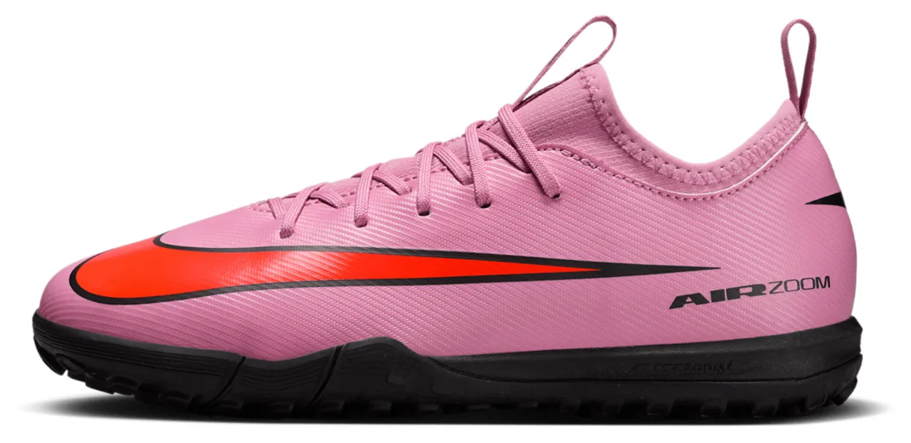Футбольные бутсы для мальчиков Zoom Vapor 16 Academy Nike, цвет Total Crimson/Magic Flamingo/Black — фото 2