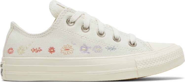 

Кроссовки Converse Wmns Chuck Taylor All Star Low Embroidered Floral - Egret, белый