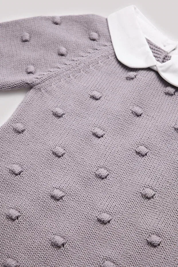 Детский комбинезон для мальчиков с длинным рукавом Layette, Gray Melange — фото 3