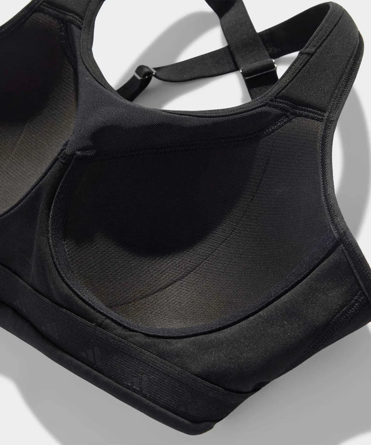 Женский спортивный бюстгальтер высокой поддержки Optimum Workout High Support Adidas, Черный — фото 3