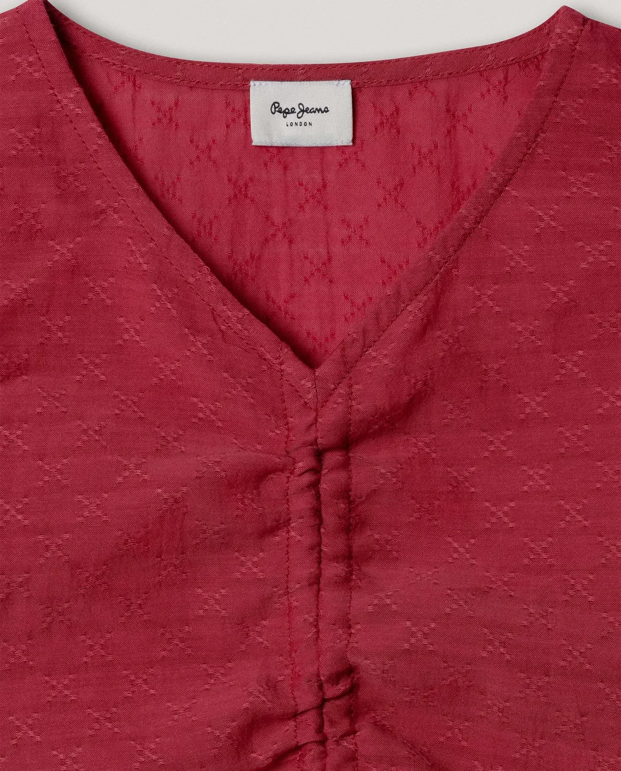Детская блуза для девочек с принтом Honour Pepe Jeans, Granate — фото 2