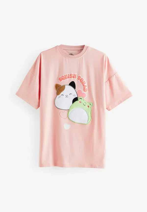 Комплект из 2 пижамных рубашек Squishmallows Next Pink Purple, фиолетовый/розовый — фото 2