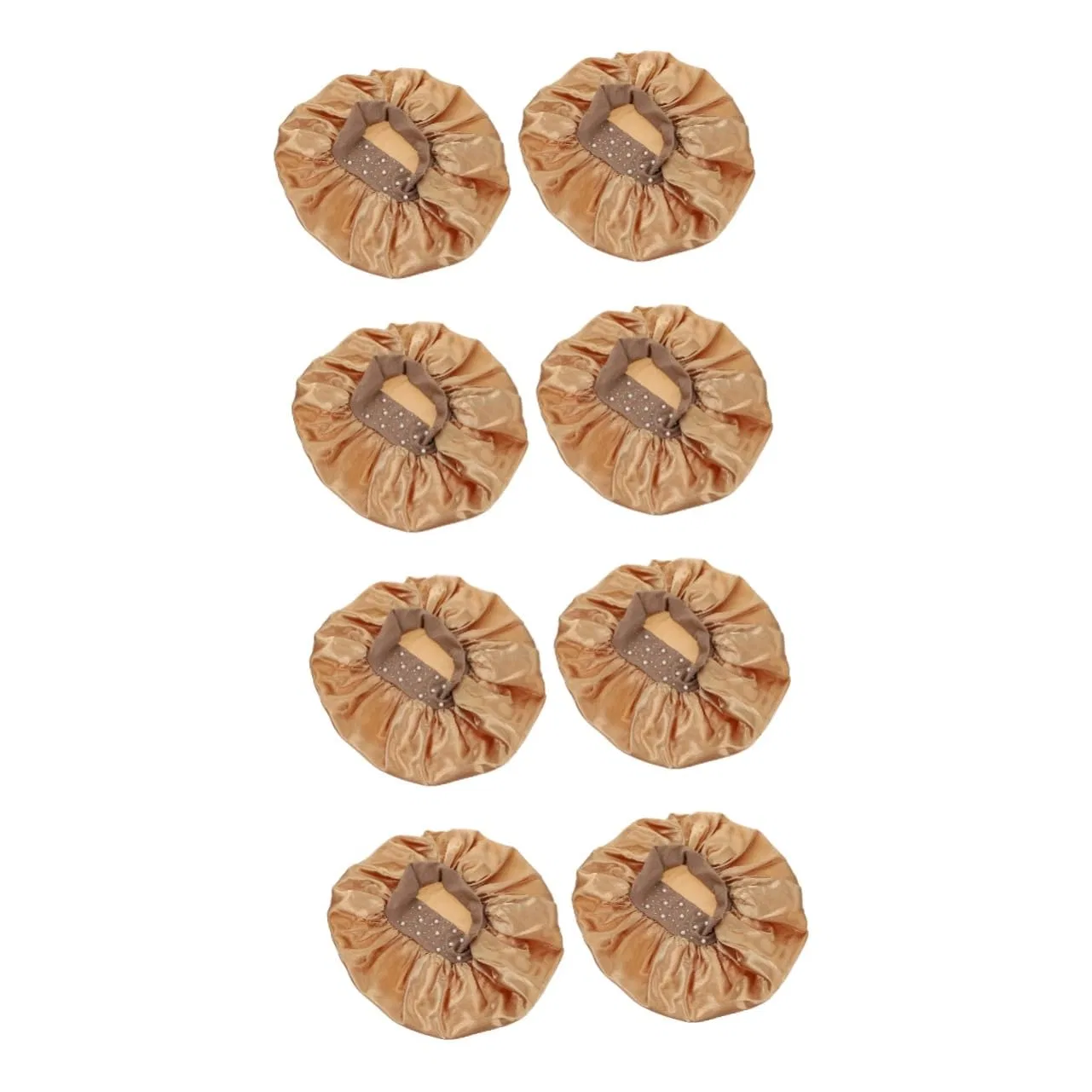 Шапочка для душаs Pack of 8, Polyester, FRCOLOR, Gold