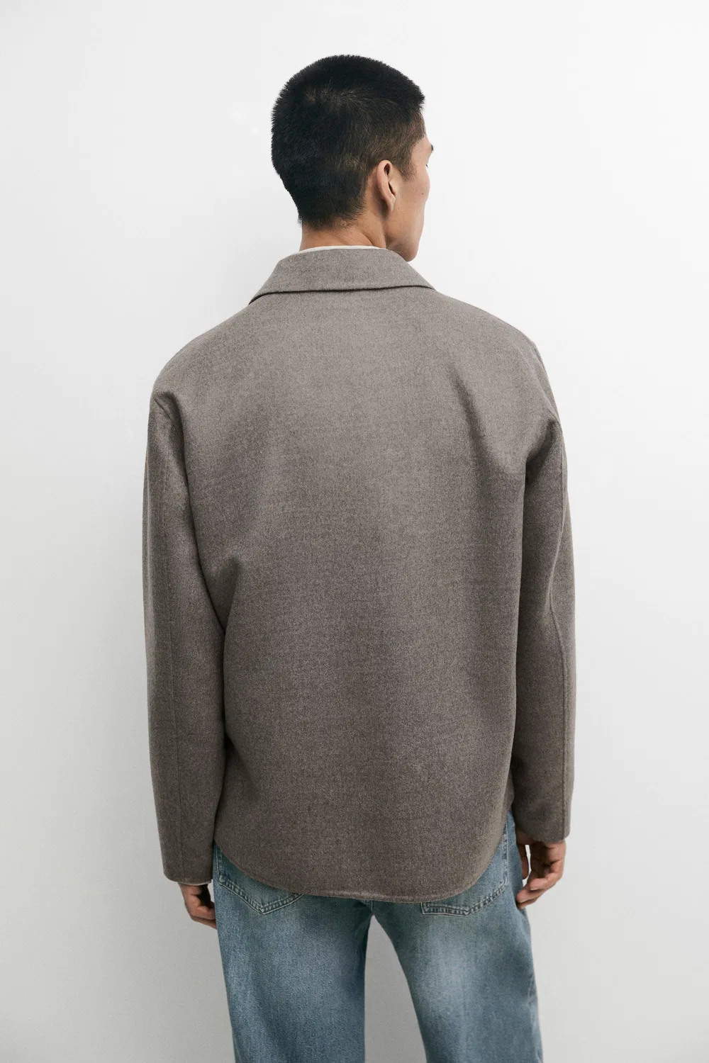 Рубашка Massimo Dutti, мужская, Mink — фото 3