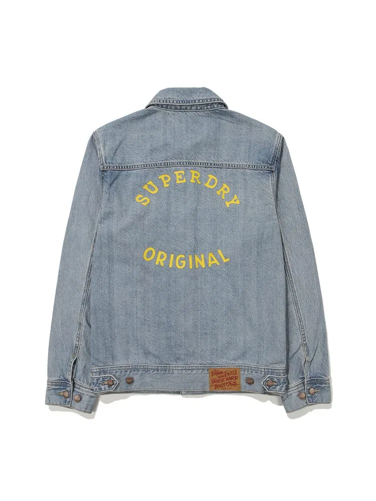 Жакет джинсовый Artwork Vintage Denim Jacket SUPERDRY, Light Indigo — фото 3