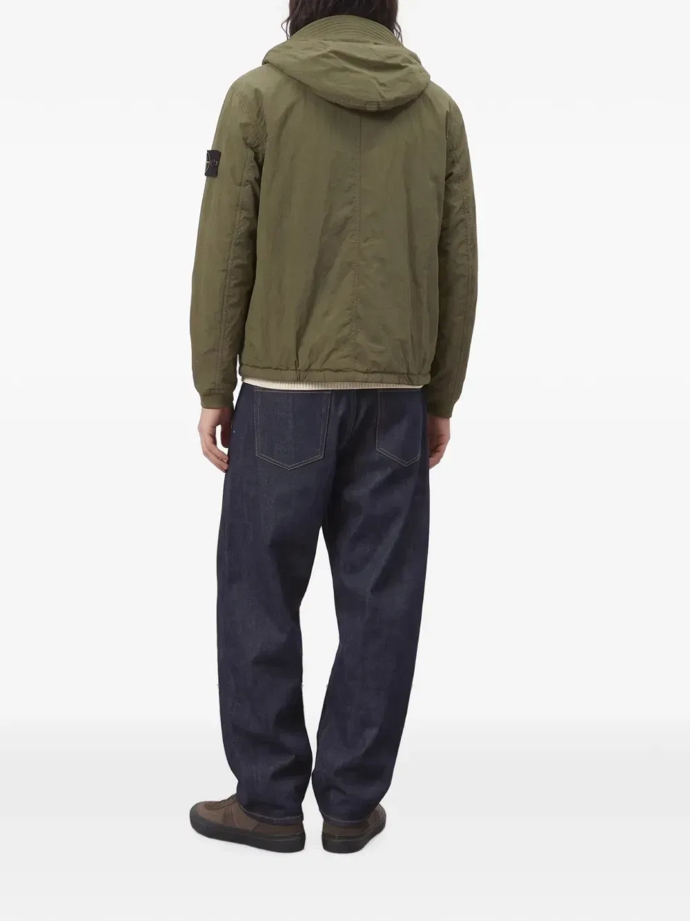 Пуховая куртка с капюшоном Q100007 Stone Island, зеленый — фото 3