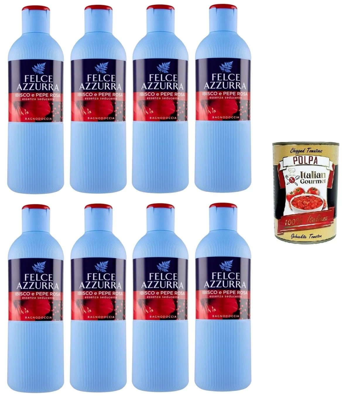 Гель для душа Гибискус и Розовый перец, Italian Gourmet E.R., 8 x 650 мл