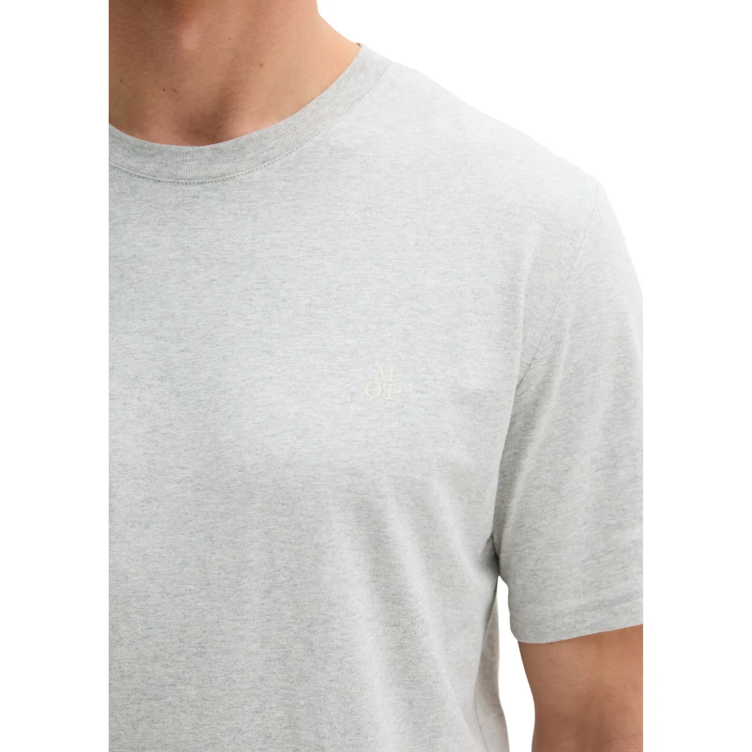 Детская хлопковая базовая футболка Marc O'Polo, Twentyfour Grey Melange — фото 4