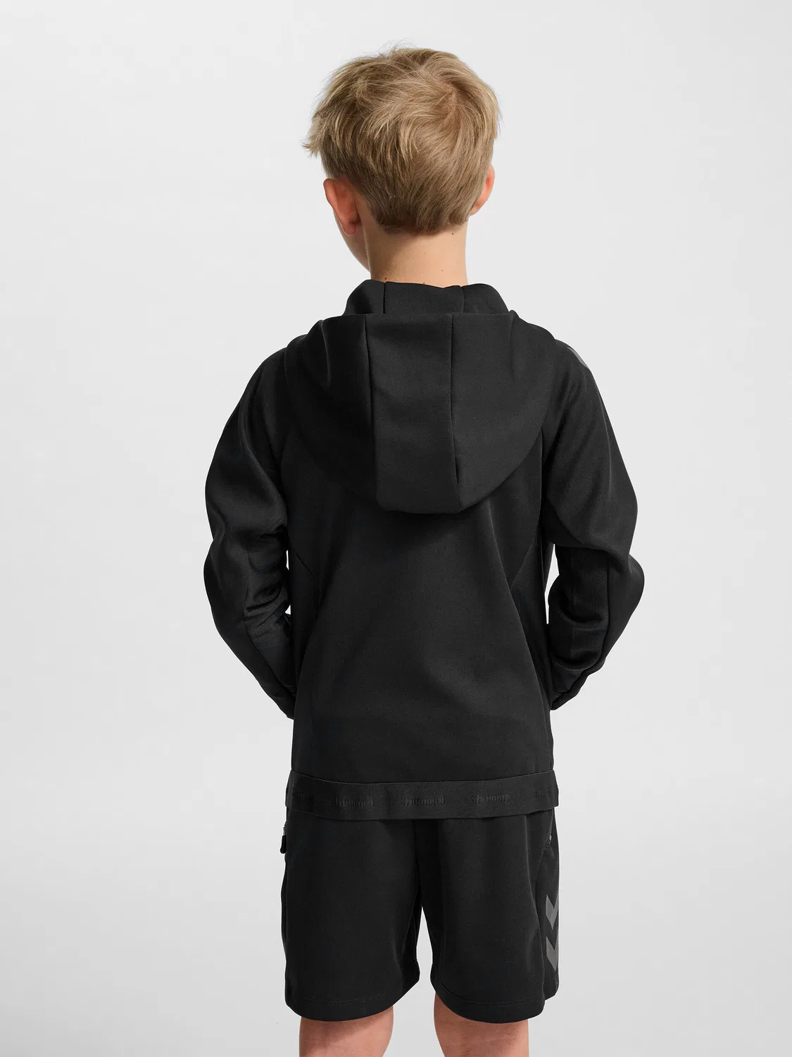 Детская куртка с капюшоном на молнии Hmlcima Hummel, Schwarz — фото 4