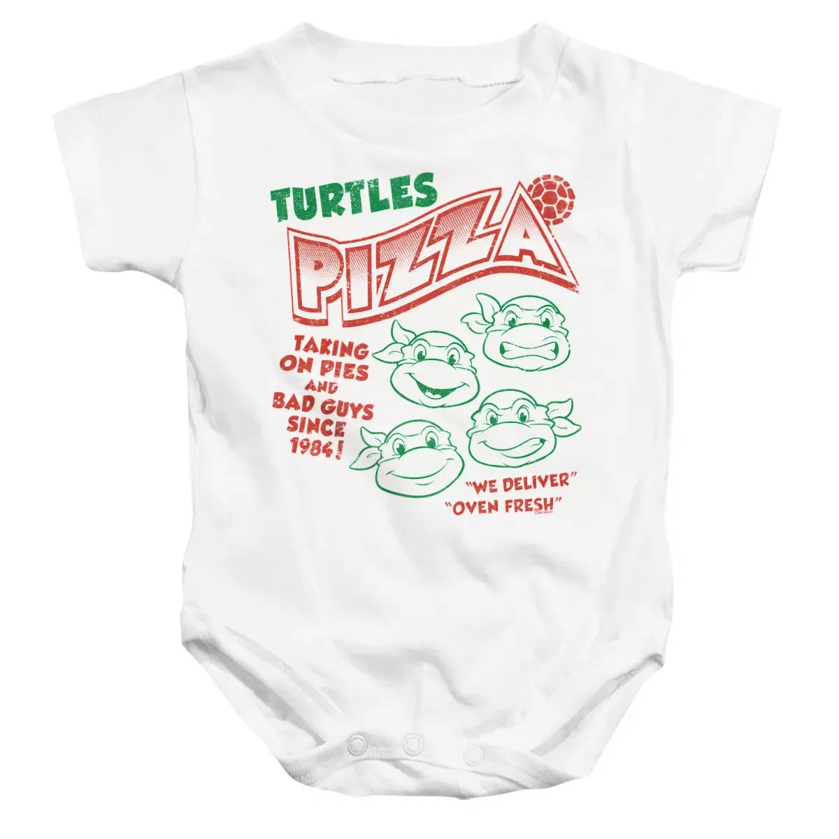 Детское боди с коротким рукавом Teenage Mutant Ninja Turtles, White