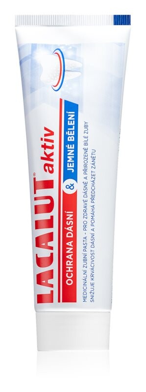 

Отбеливающая зубная паста для здоровых зубов и десен Lacalut Aktiv