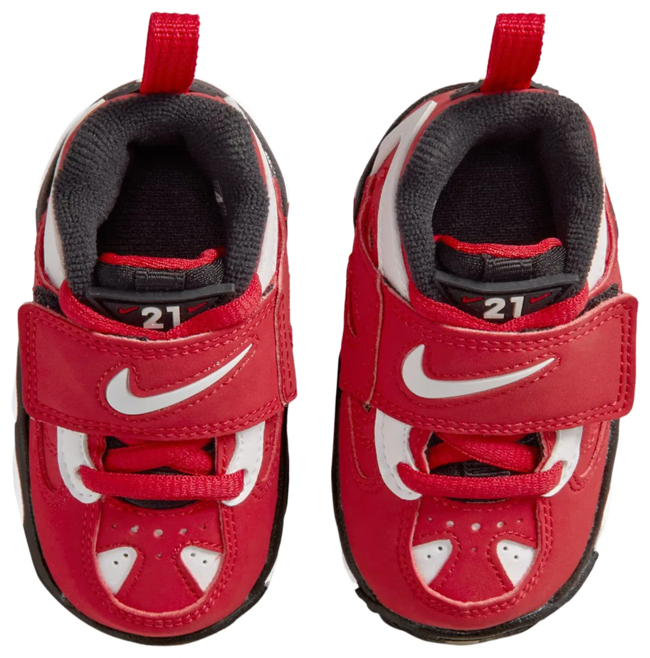 Кеды для мальчиков Air Diamond Turf II Nike, цвет Black/White/Red — фото 4