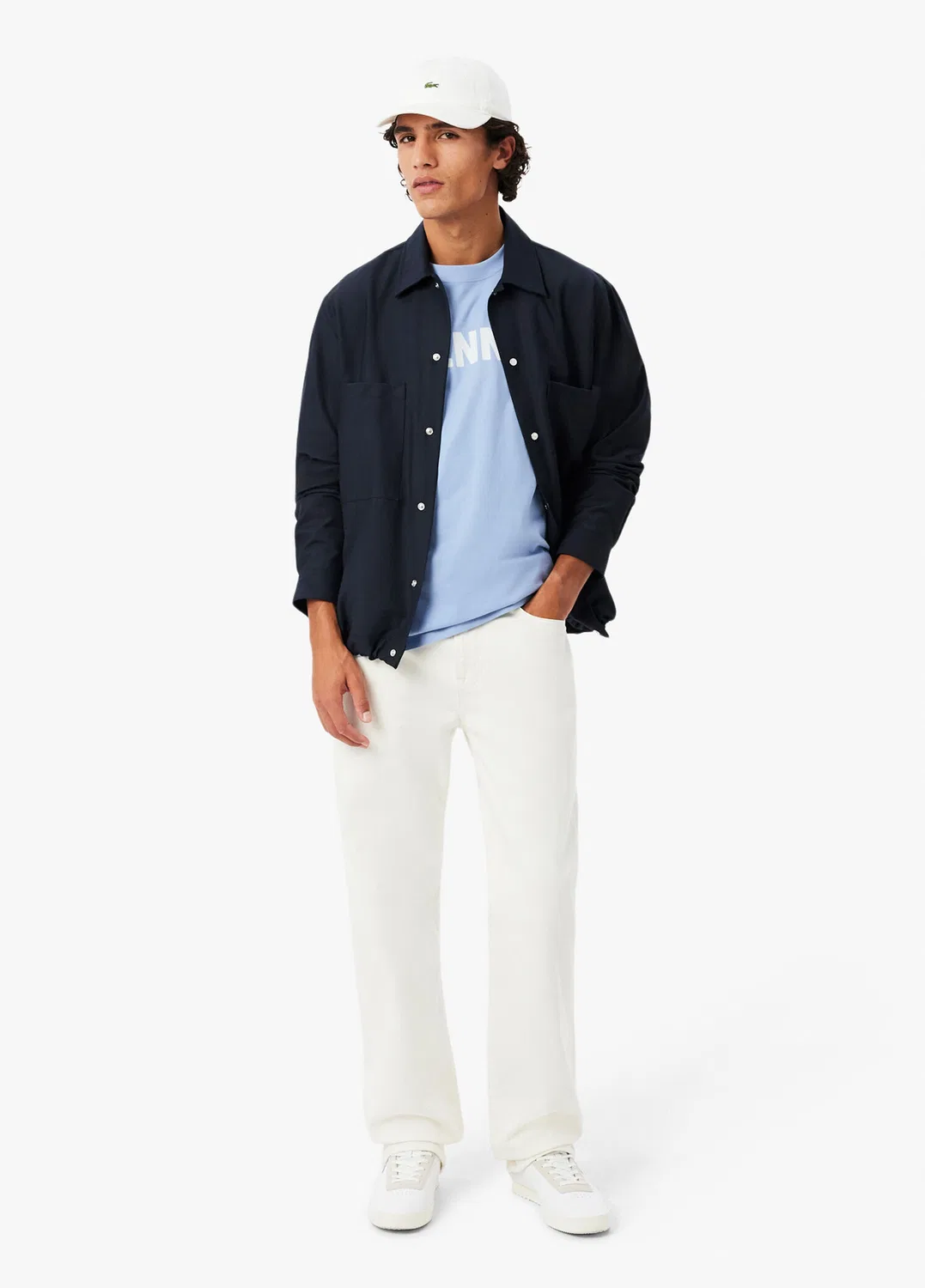 Футболка Lacoste Classic Fit, Mavi-AEY — фото 4