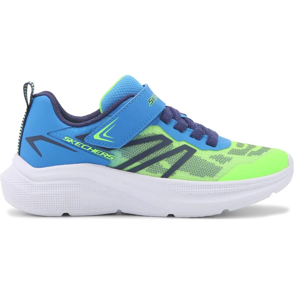 Детские кроссовки Microspec Velocity Skechers, Blue/Green — фото 2