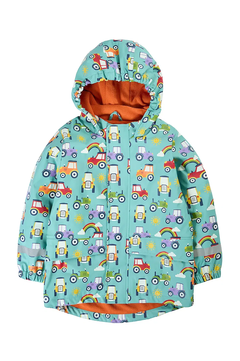 Детское пальто с принтом Puddle Buster Frugi, Aqua