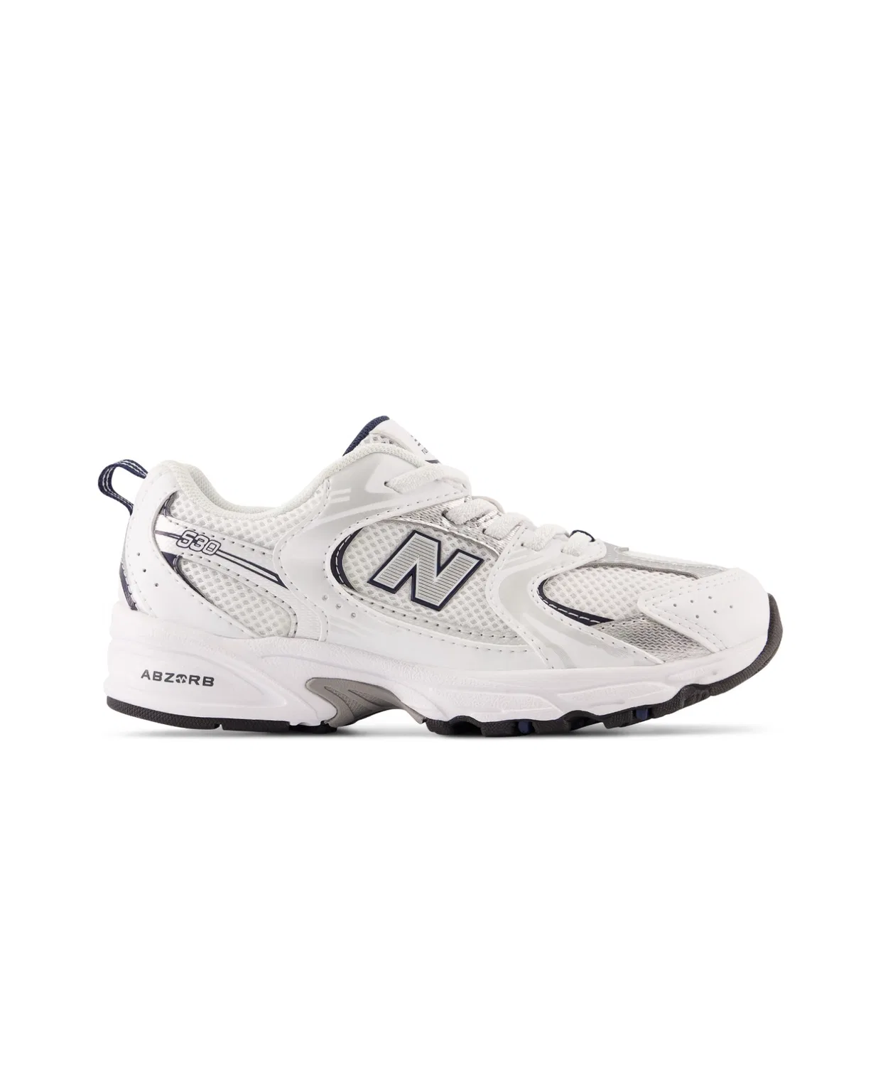 Детские кроссовки с низким профилем 530 New Balance, White