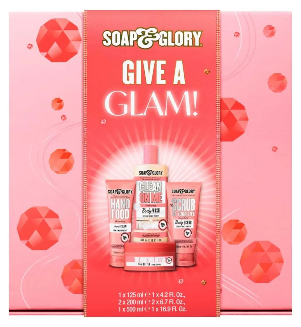 Набор косметики Soap & Glory Sparkle On The Inside, 4 предмета, 125-500 мл, Original Pink