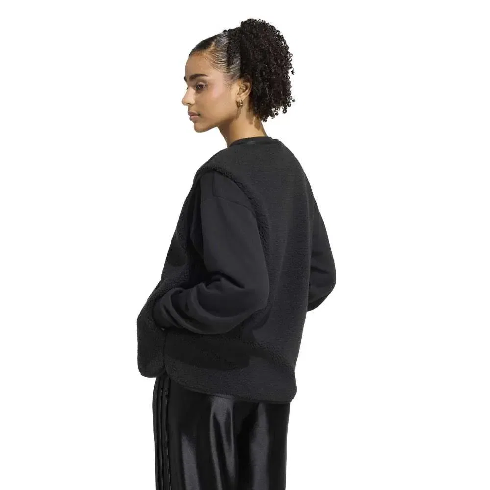 Женский жилет из высокого ворса City Tech High Pile Fleece Adidas, Black — фото 2