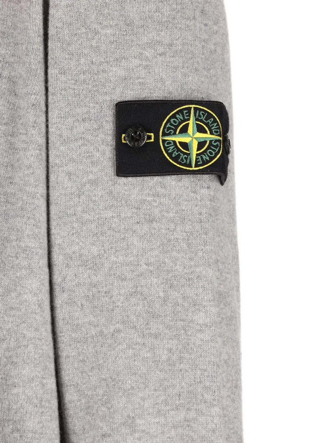 Stone Island Джемпер из шерсти серый меланж — фото 2