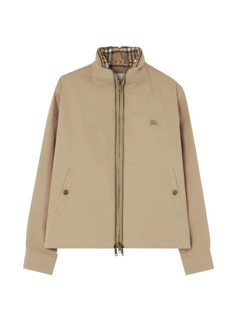Куртка из хлопкового твила с утеплителем BURBERRY, бежевый