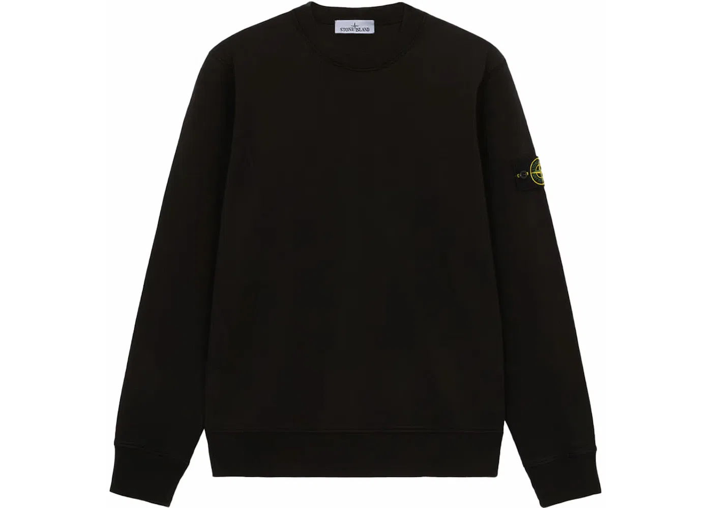 Мужская толстовка с круглым вырезом Crewneck Stone Island, Black