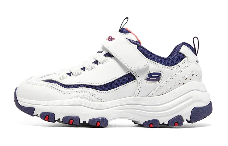 Детские повседневные кроссовки с бело-синим цветом Skechers