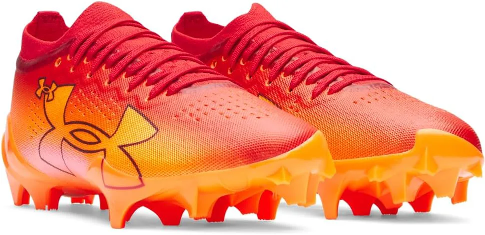 Футбольные бутсы Under Armour Blur Pro для мужчин, красный/оранжевый — фото 2