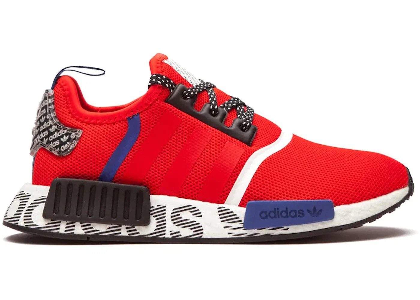 Детские кроссовки Lifestyle с принтом Adidas NMD R1, Active Red/Core Black/Collegiate Royal