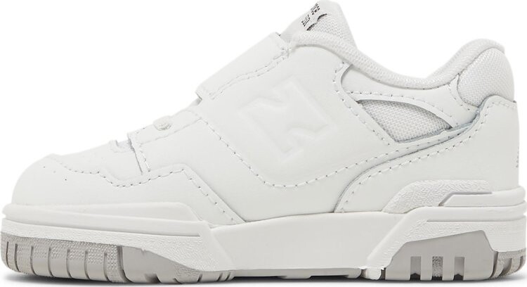 Кроссовки New Balance 550 Bungee Lace Toddler 'Triple White', белый — фото 4