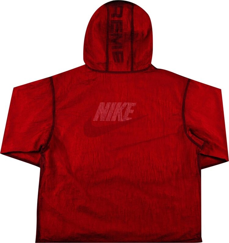 Анорак Supreme x Nike Jewel Reversible Ripstop Anorak 'Orange', красный — фото 3