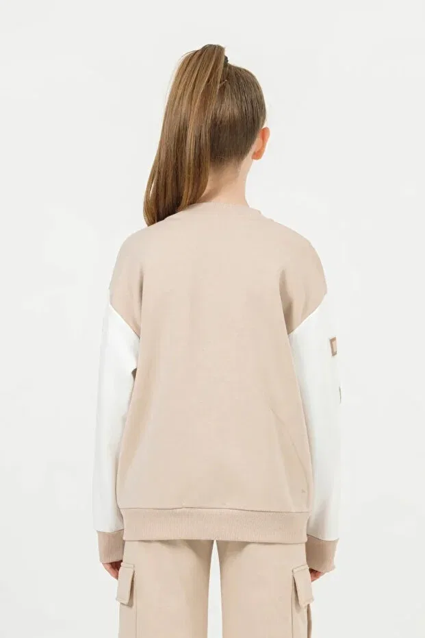 Детский кардиган для девочек с длинным рукавом Dmb Boys & Girls, Beige — фото 3