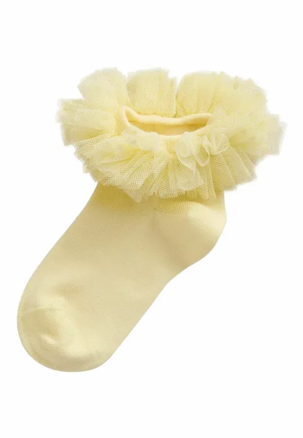 Носки 2 в комплекте, хлопок, 2 pack - socks, Next, yellow, white, белый/желтый — фото 2
