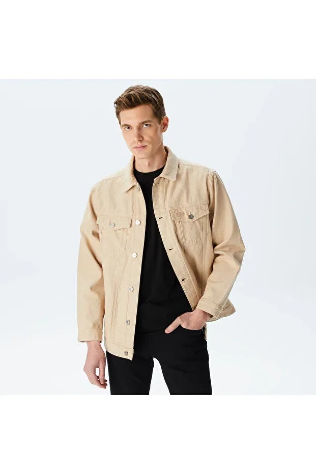 Мужская куртка с принтом Lacoste, Beige