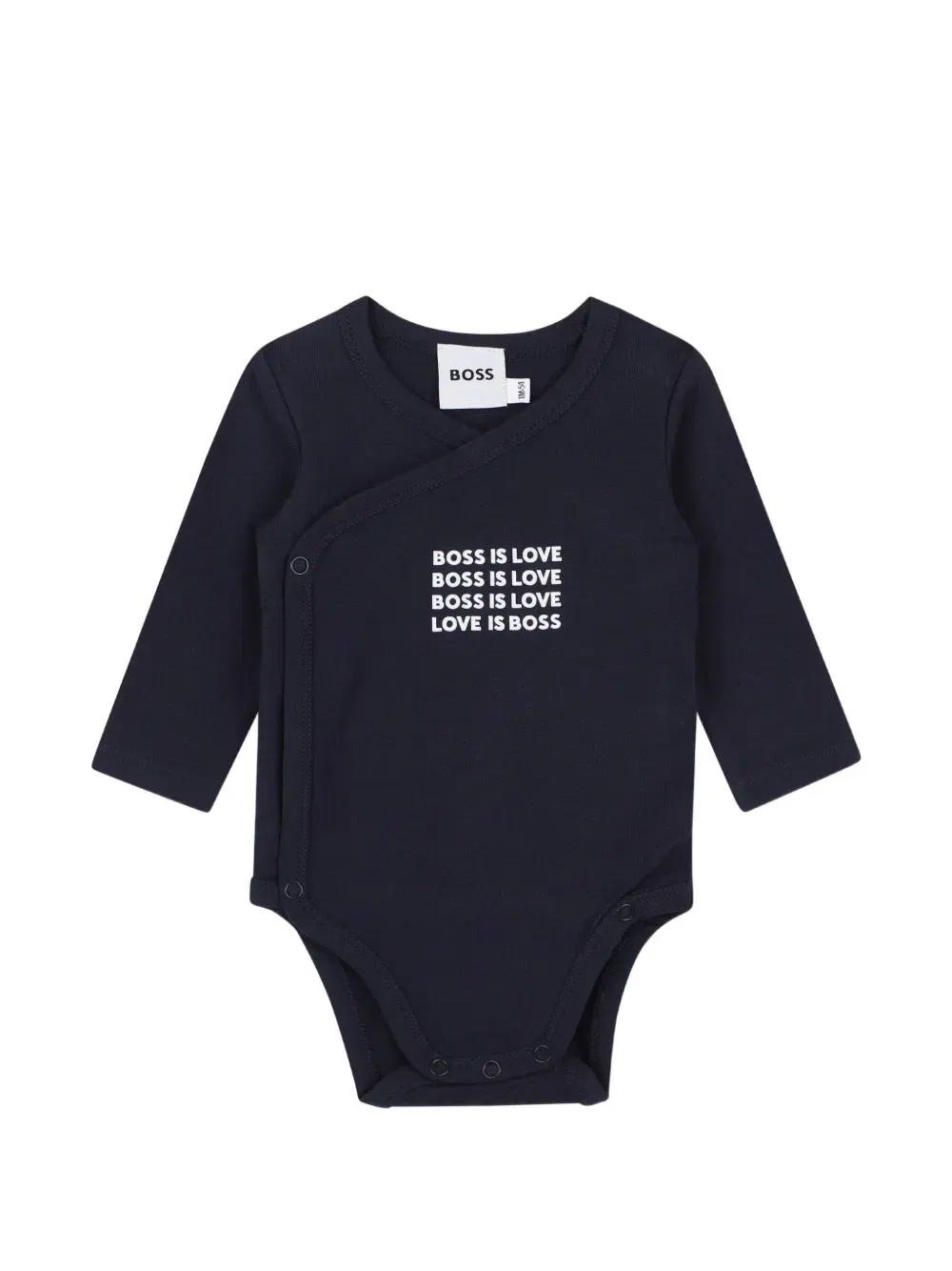 Комплект из пяти боди с логотипом Boss Kidswear, синий — фото 3
