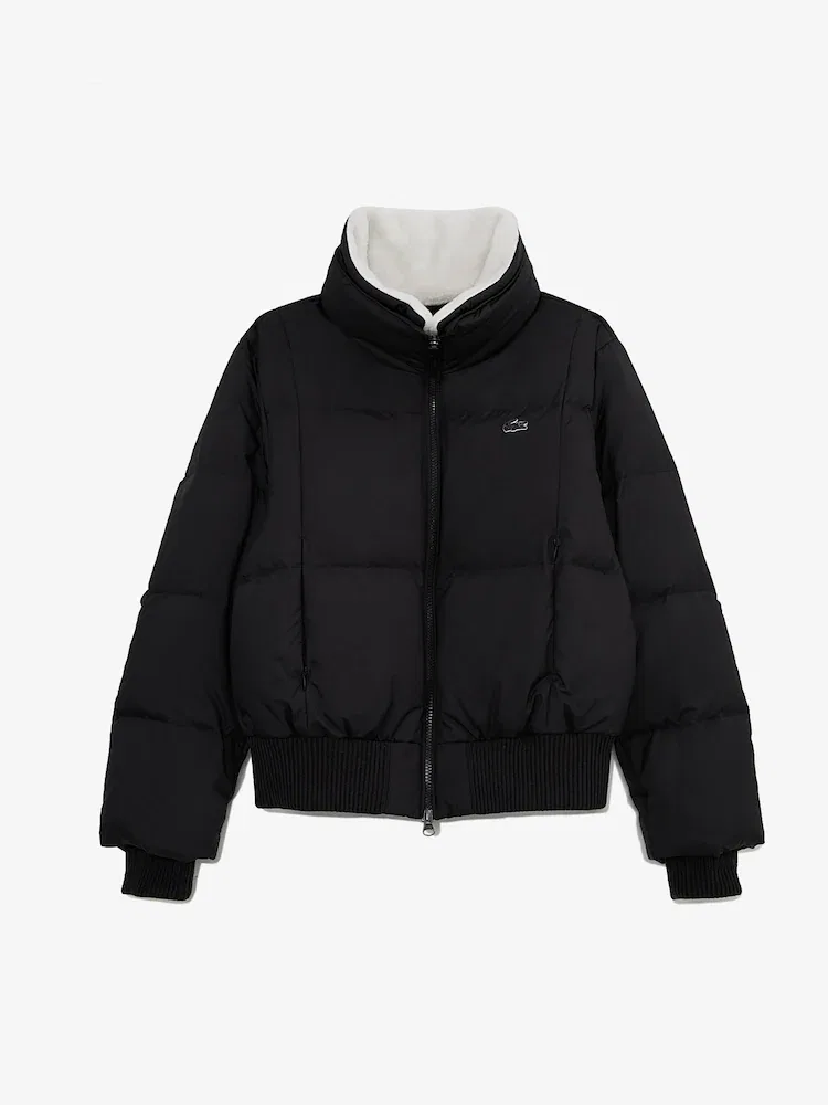 Куртка женская Lacoste, отстегивающийся капюшон, синий — фото 3