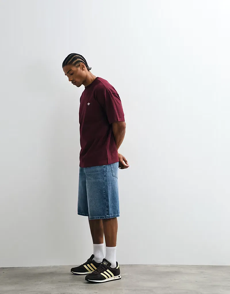 Футболка Essential Adidas Originals, бордовый — фото 2