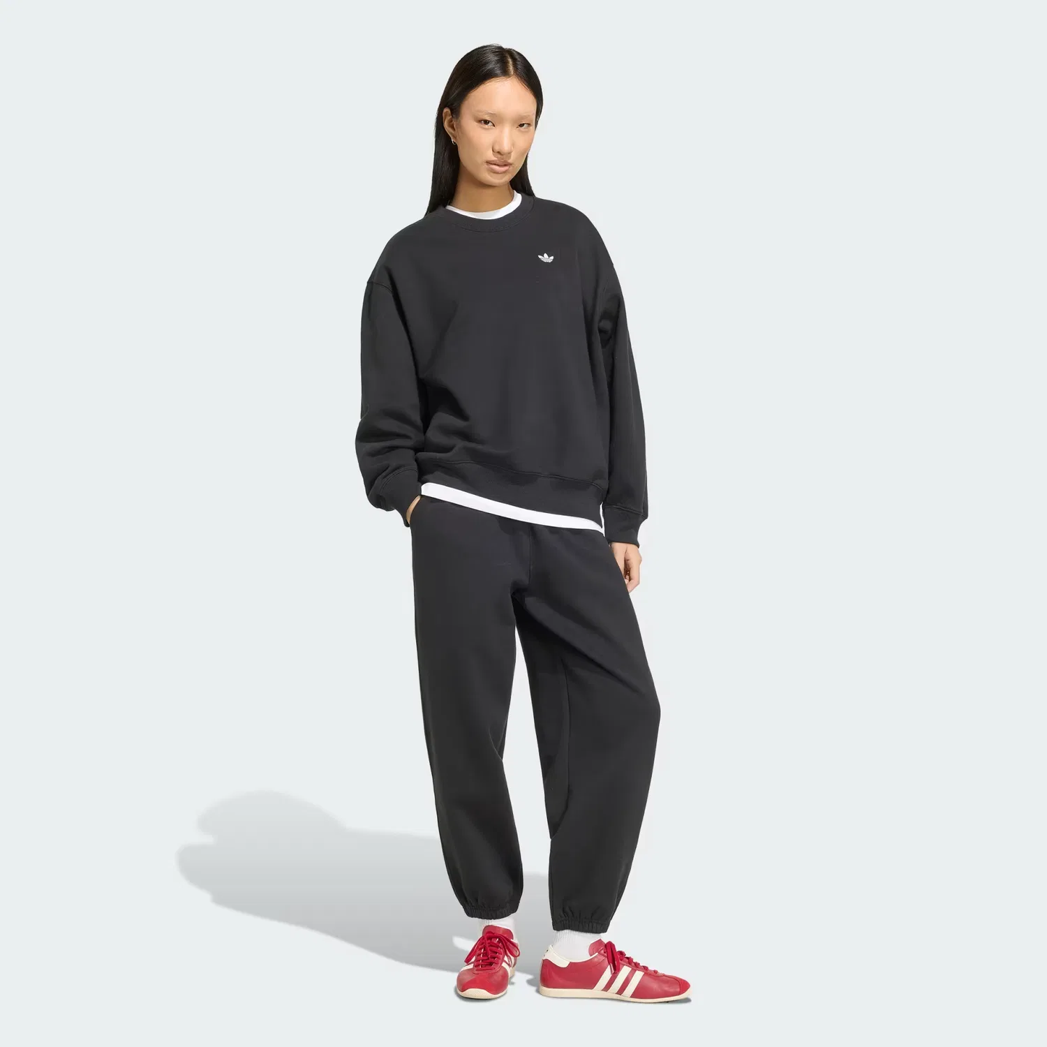 Женские спортивные брюки свободного кроя из флиса Essentials Loose Fleece Joggers Adidas Originals, черный — фото 4