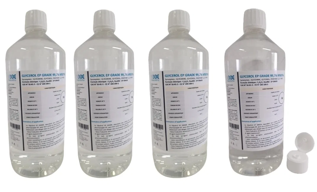 Масло Glycerin EP Grade 99.7%, Medilife, 4 x 1 кг