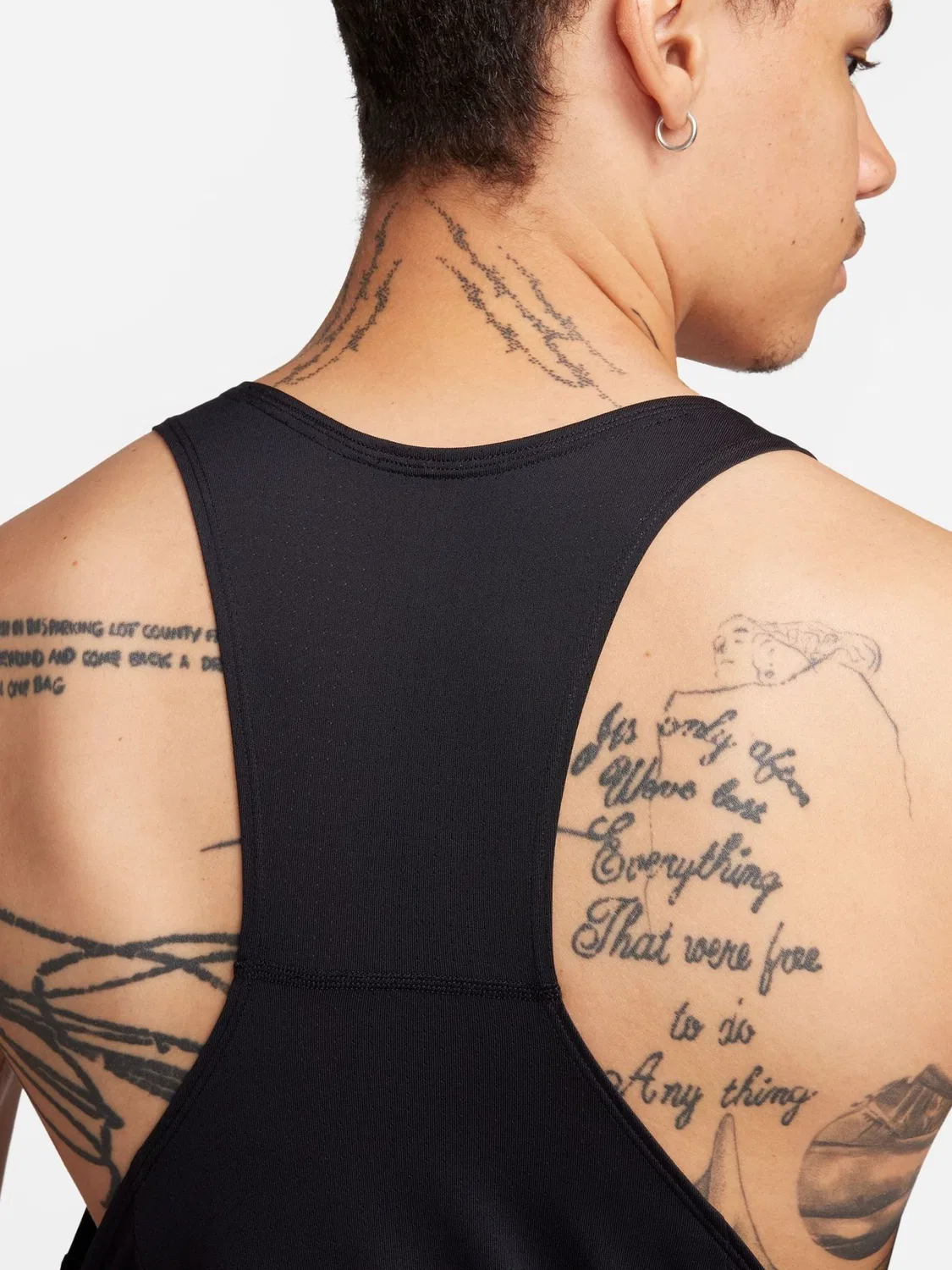 Майка беговая Dri-FIT Fast Nike, черный — фото 4